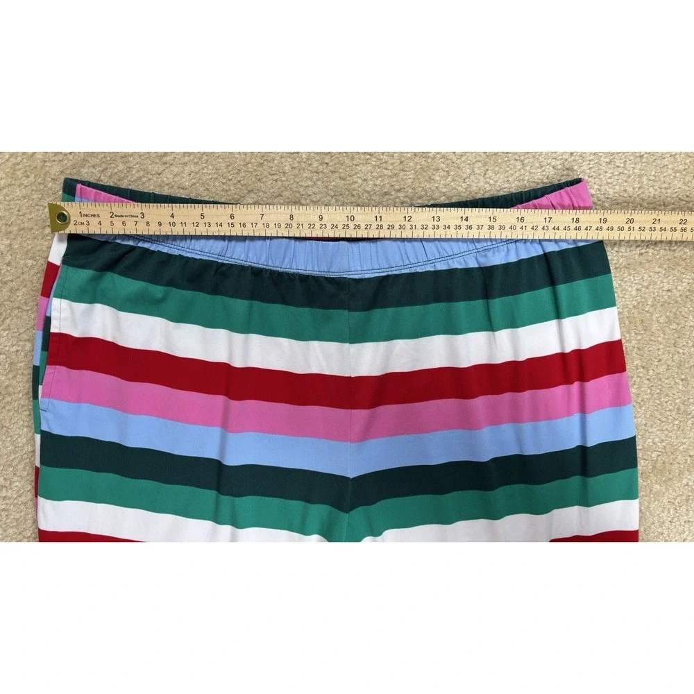 2-Piece Cotton Knit Striped Long Sleeve Pajama Set XL